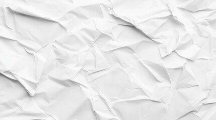 Obraz premium Crumpled White Paper Texture