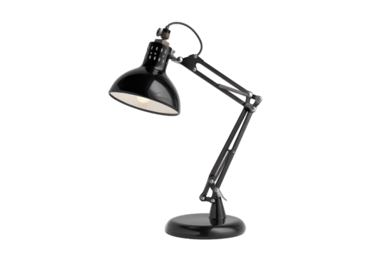 A Modern Table Lamp Isolated on Transparent Background.