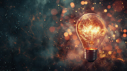 an incandescent lamp. Marketer's Day.
