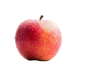 Fresh Apple Isolated on Transparent Background.