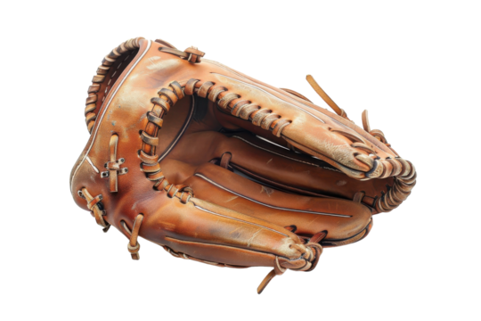 Baseball Glove Isolated on Transparent Background.