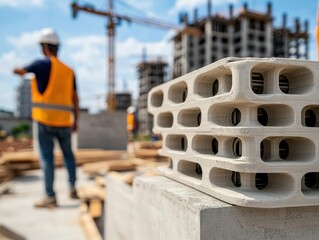 Automated concrete 3D printing, advanced construction technology, urban development