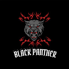 Black Panther Gaming Logo design