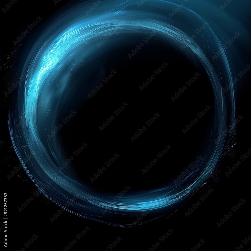 Wall mural closeup circular object wormhole promotional elysium empty space background entrance tunnel descent 