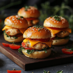 Cheese & Chicken Burgers
