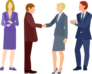 business people shaking hands