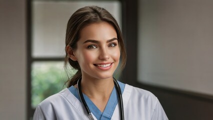 Elegant Close-Up of a Woman: Stock Photo of Beauty and Expression