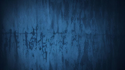 Obraz premium A blue grunge background with a faded surface. Ideal for design projects