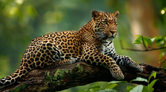 The Sri Lankan Leopard: A symbol of the island's biodiversity, this elusive big cat roams its lush jungles, embodying strength, grace, and conservation significance