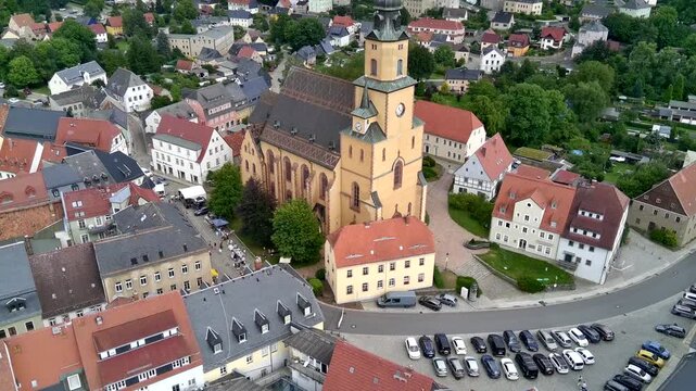 Oederan Erzgebirge Panorama