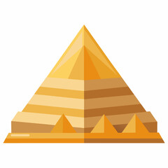 Ancient River Civilizations the Great Pyramid art vector