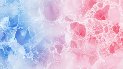 A colorful background with blue and pink swirls. The background is a mix of the two colors, creating a vibrant and energetic atmosphere.