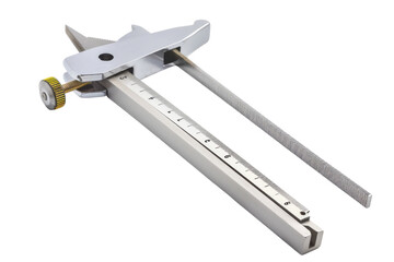 Vernier Caliper Isolated on Transparent Background.
