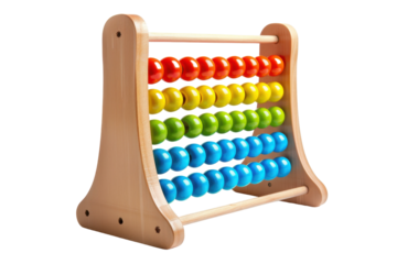 Abacus Isolated on Transparent Background.