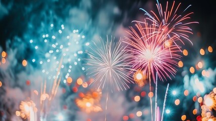 Fototapeta premium Delicate Bloom With Sparkling Petals Against a Dark Background at Night