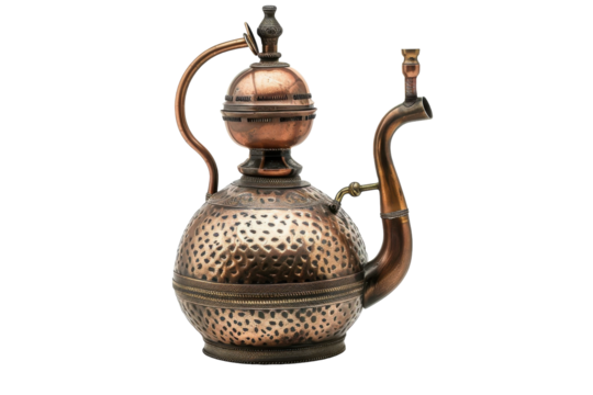 Copper Alembic is Isolated on Transparent Background.