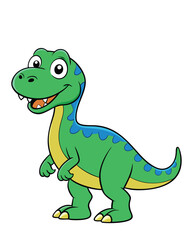 A dinosaur cartoon character illustration