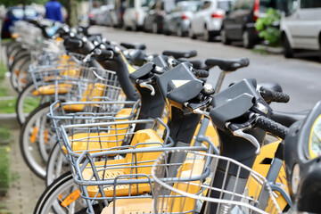 bicycles in the street