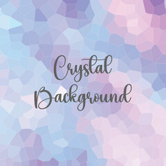 Abstract geometric background. Purple, pink and blue polygonal texture Background design. Pastel cute vector design template. Mosaic effect.