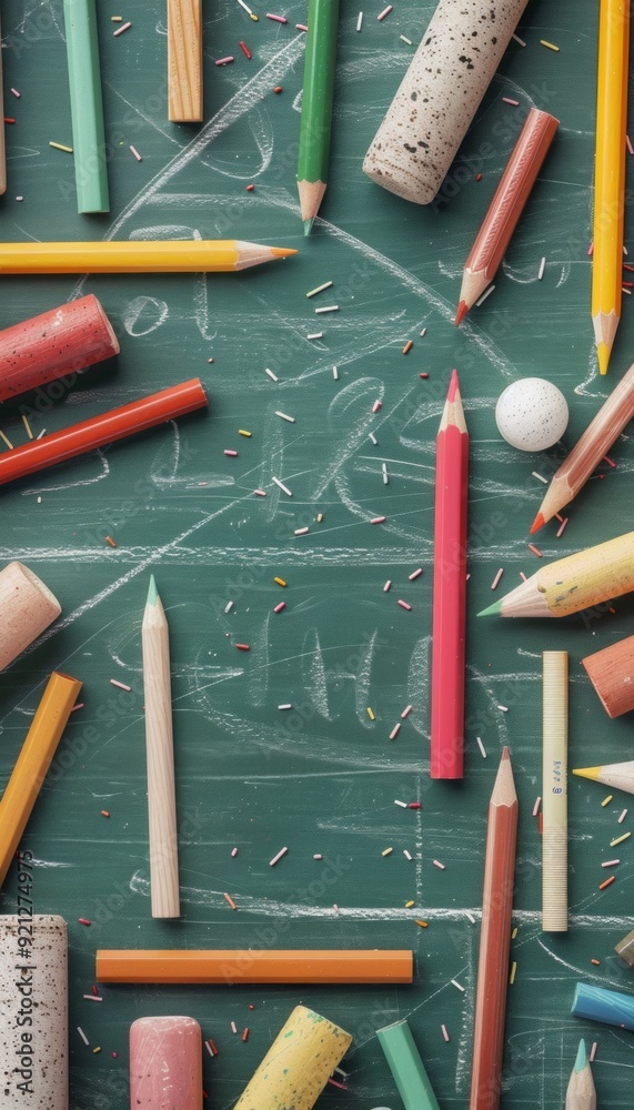 Poster Diverse Group of Elementary School Children Learning and Playing in Classroom Setting During Morning Routine with Colorful Educational Background