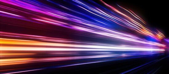 Abstract Motion Blur with Vibrant Colors