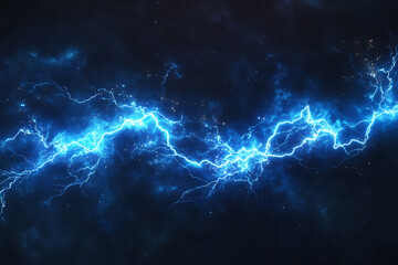 A striking abstract digital background featuring dynamic lightning bolts against a dark backdrop.