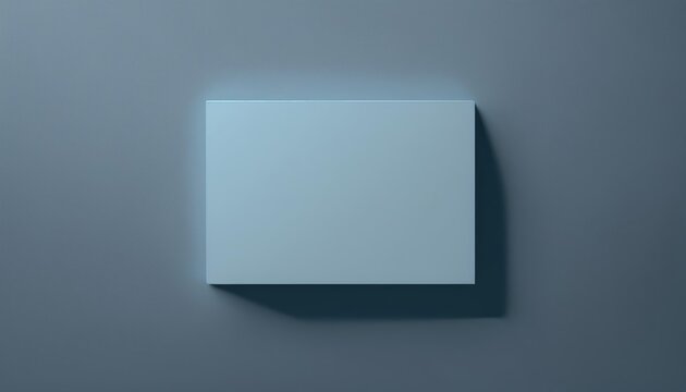 A minimalistic blue square on a dark background, evoking tranquility and simplicity in a modern design aesthetic.