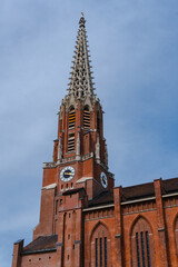 Obraz premium Mariahilfkirche, a Neo-Gothic catholic church in Munich - Bavaria, Germany
