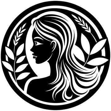recommend clip art: beauty care logo design silhouette vector art illustration