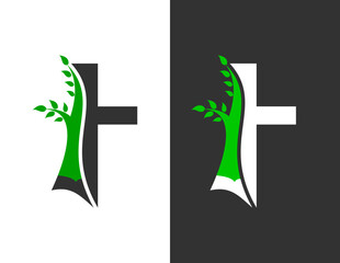 T text Agro Logo Design