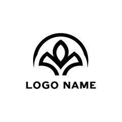 Natural leaf design vector 