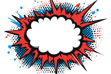 blank speech comic bubble template