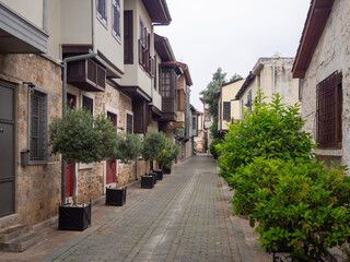 Fototapeta premium Antalya city, Turkey, Türkiye, Harbor in the old town of Kaleici