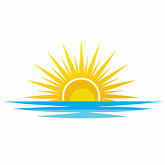 Sun Vector illustration Icon Logo Template 4