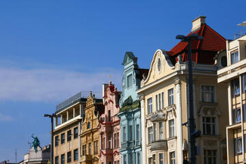 Historische Altstadt von Pilsen in Tschechien
