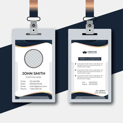 Obraz premium Id cards template abstract style 
