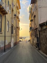 Sunset through the streets