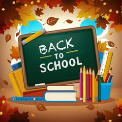 A "Back to School" scene captured through photography with a 50mm lens.