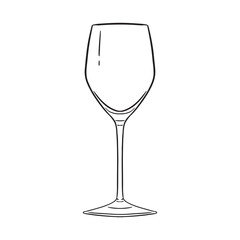 Hand drawn Drinking Glass Illustration
