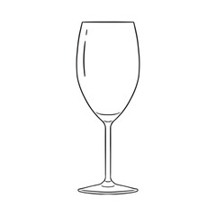 Hand drawn Drinking Glass Illustration