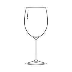 Hand drawn Drinking Glass Illustration