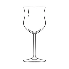 Hand drawn Drinking Glass Illustration