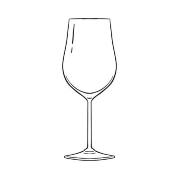 recommend clip art: Hand drawn Drinking Glass Illustration