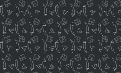 chili pepper seamless pattern