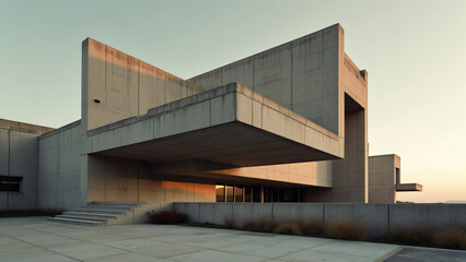 Fototapeta premium brutalism architecture, brutalis building