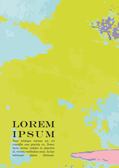 Abstract Vector Paint Stain Background Set. Hand Painted Artwork Page Collection. Good for Business Branding.