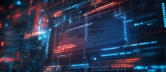 Obraz premium A high-tech banner design where the text Data Protection is rendered within a holographic sphere. representing the protective barrier of data security design