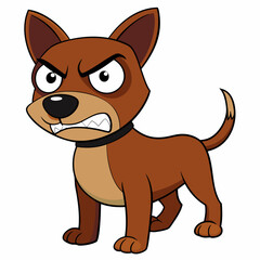 ANGRY DOG art vector illustration