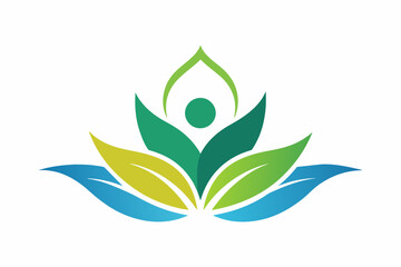 Holistic logo vector design illustration on white background