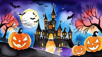 Fototapeta premium Ghosts for Halloween. Halloween scary spirits. Halloween ghosts